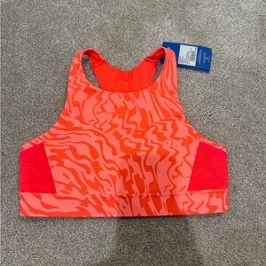 Brooks Dynamic Orange and Pink Sports Bra
